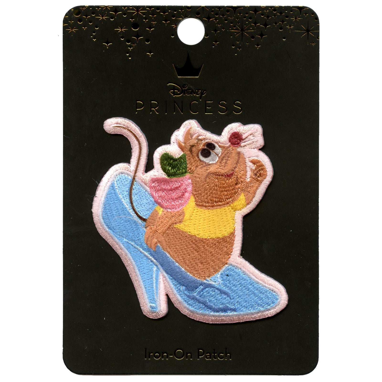 Official Cinderella Gus In Glass Slipper Embroidered Iron On Applique Patch 