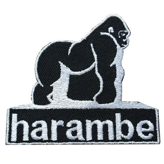 Harambe Gorilla Iron On Patch 