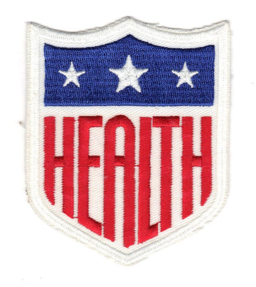 1942 Major League Baseball World War II 'Health' Shield Memorial Jersey Sleeve Patch 