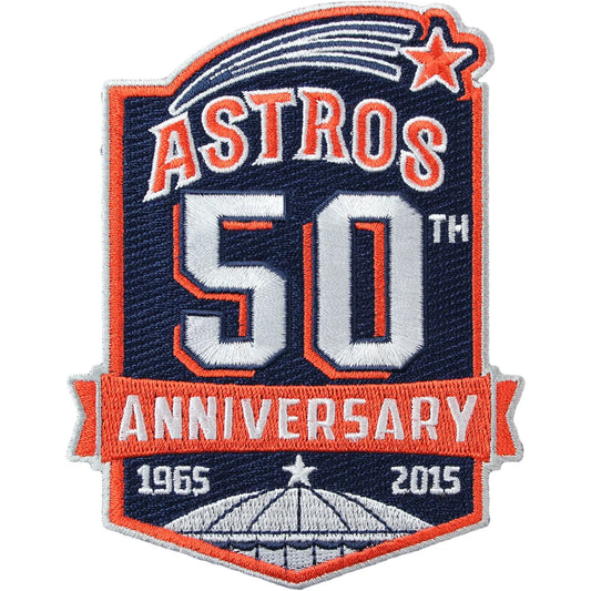 2015 Houston Astros 50th Anniversary Years Jersey Sleeve Patch 