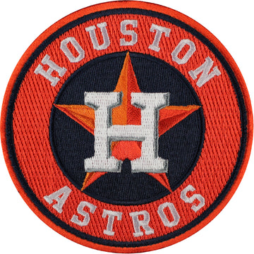 Houston Astros Team Logo Home Jersey Sleeve Patch (Orange) 