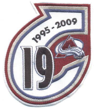 Colorado Avalanche Retirement Patch Joe Sakic #19 