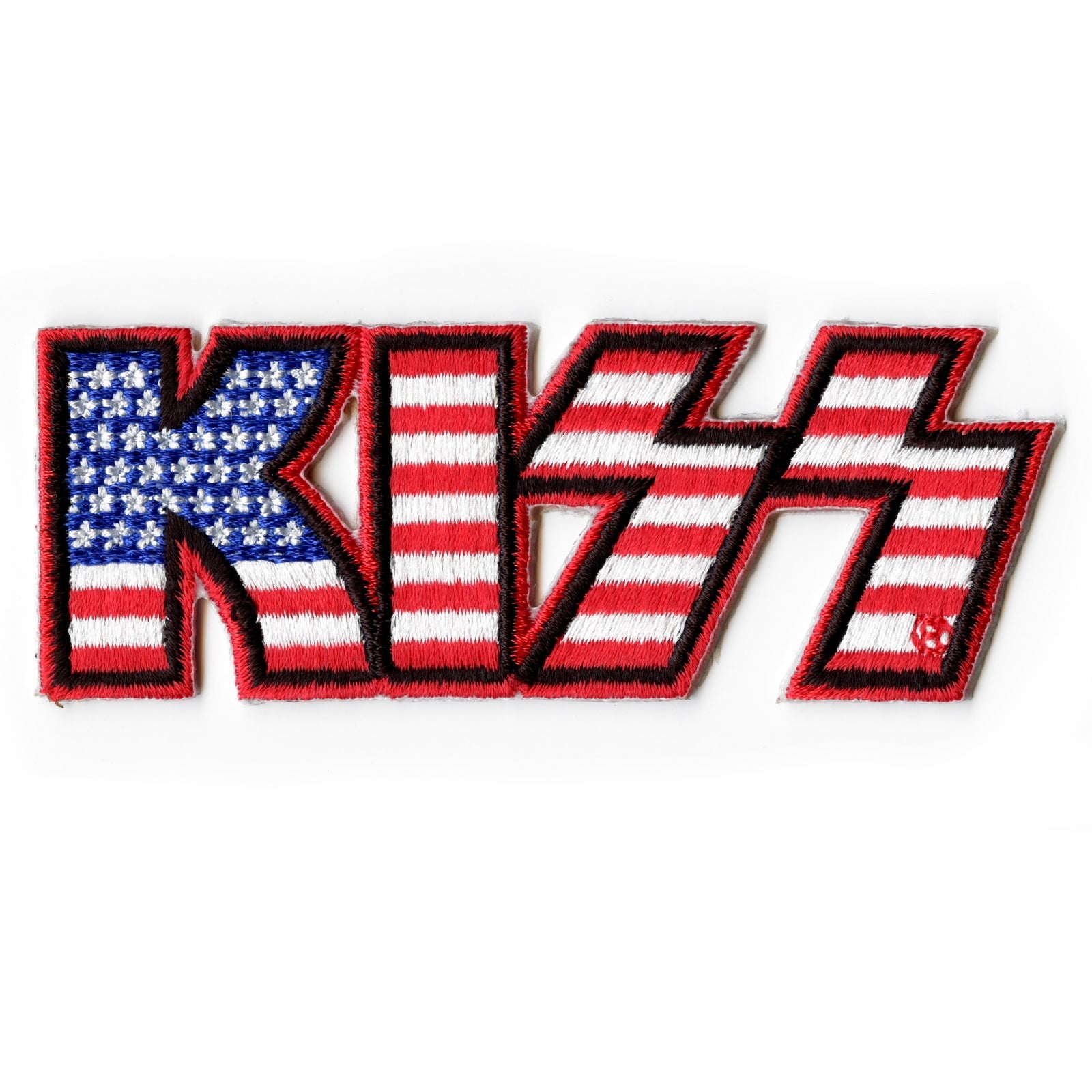 Kiss American Flag Iron On Patch 