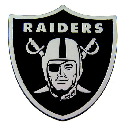 Las Vegas Raiders Premium Solid Metal Chrome Plated Car Auto Emblem 