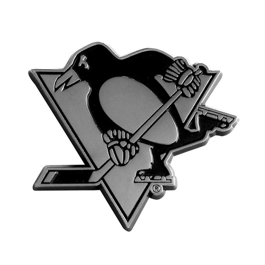 Pittsburgh Penguins Auto Metal Emblem Chrome 