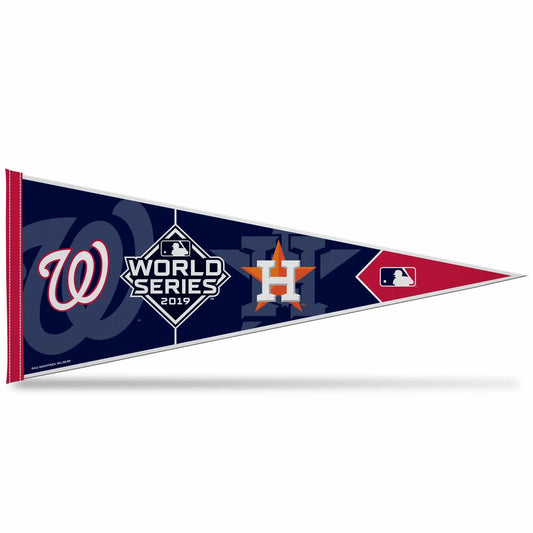 2019 MLB World Series Dueling Pennant Houston Astros Washington Nationals 