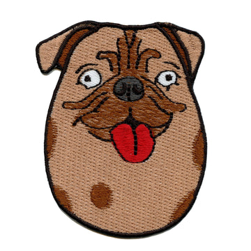 Pugtato Pug Dog Meme Iron On Patch 