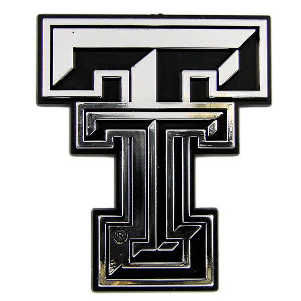 Texas Tech Red Raiders Car 3D Chrome Auto Emblem 