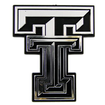 Texas Tech Red Raiders Car 3D Chrome Auto Emblem 