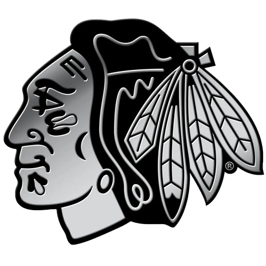 Chicago Blackhawks Car 3D Chrome Auto Emblem 