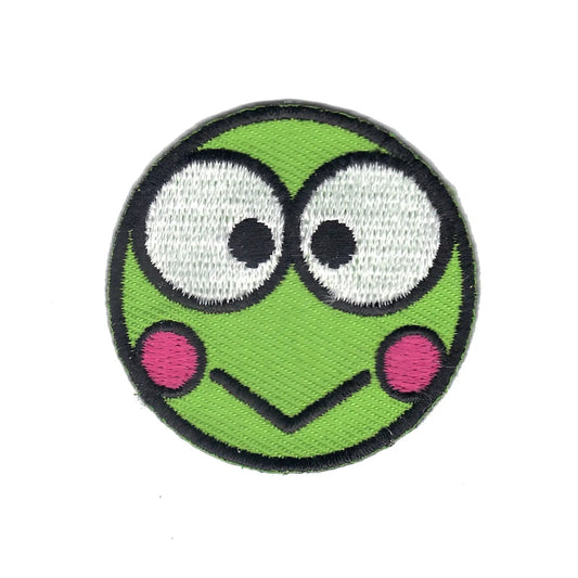 Hello Kitty Kero Kero Keroppi Iron On Applique Patch (Round) 