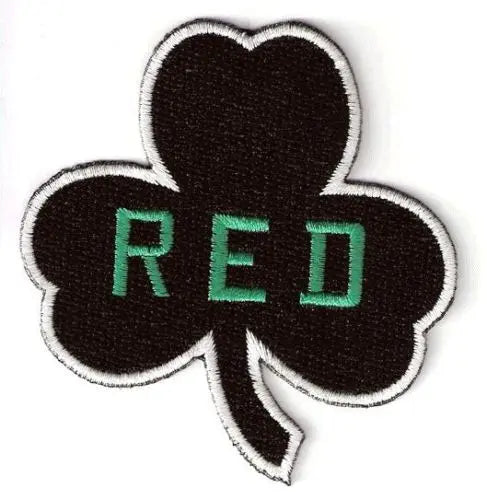 Red Auerbach Boston Celtics Memorial Shamrock Patch White Border 2006 NBA Season 