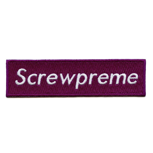 Houston Screwpreme Purple Box Logo Iron On Patch 