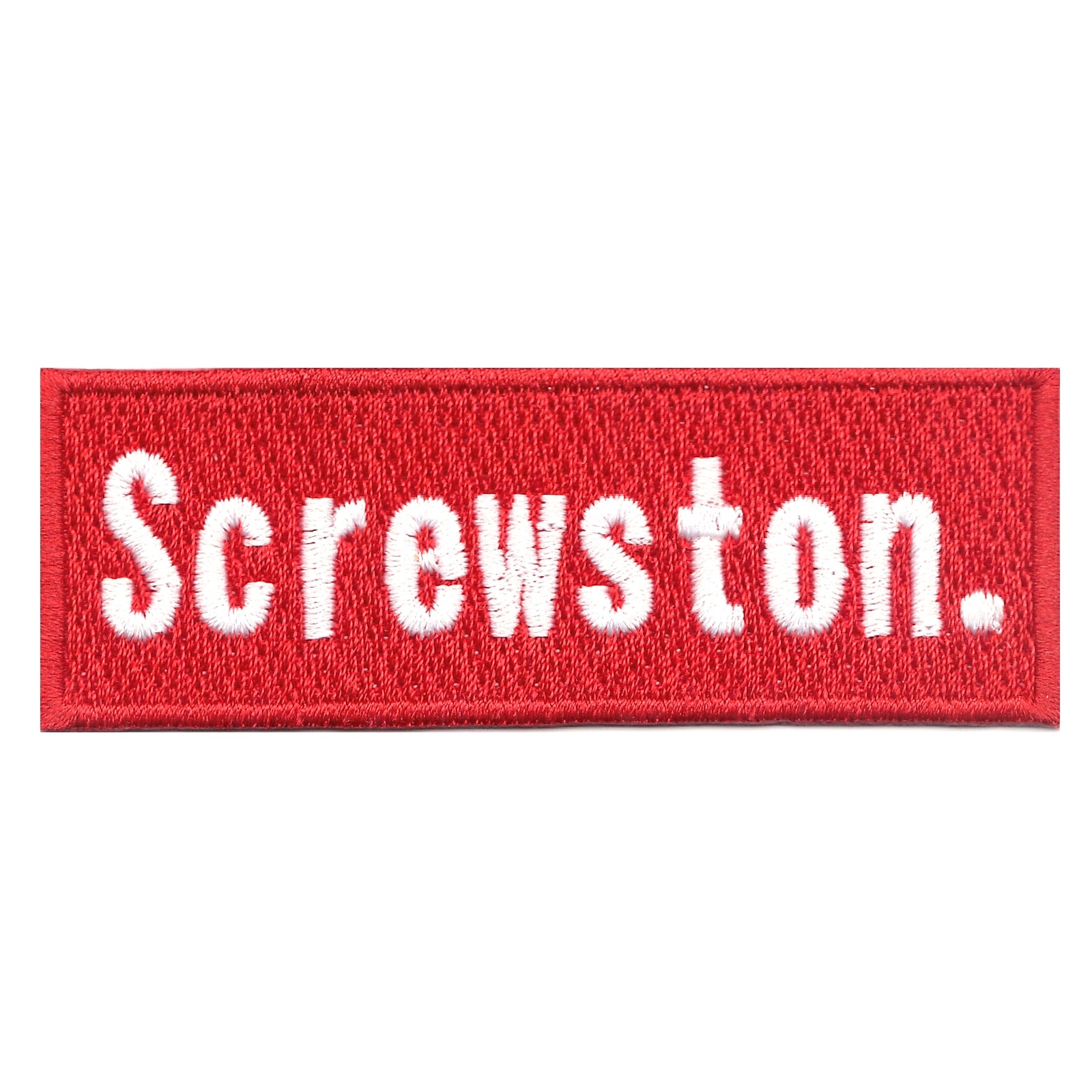 Houston Screwston Red Box Iron On Patch 