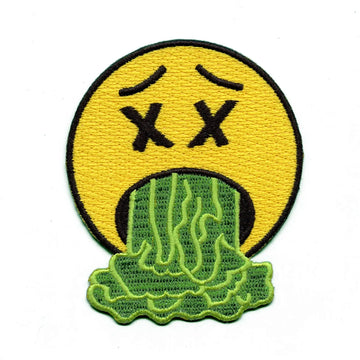 Sicko Mode Puke Emoji Logo Embroidered Iron On Patch 