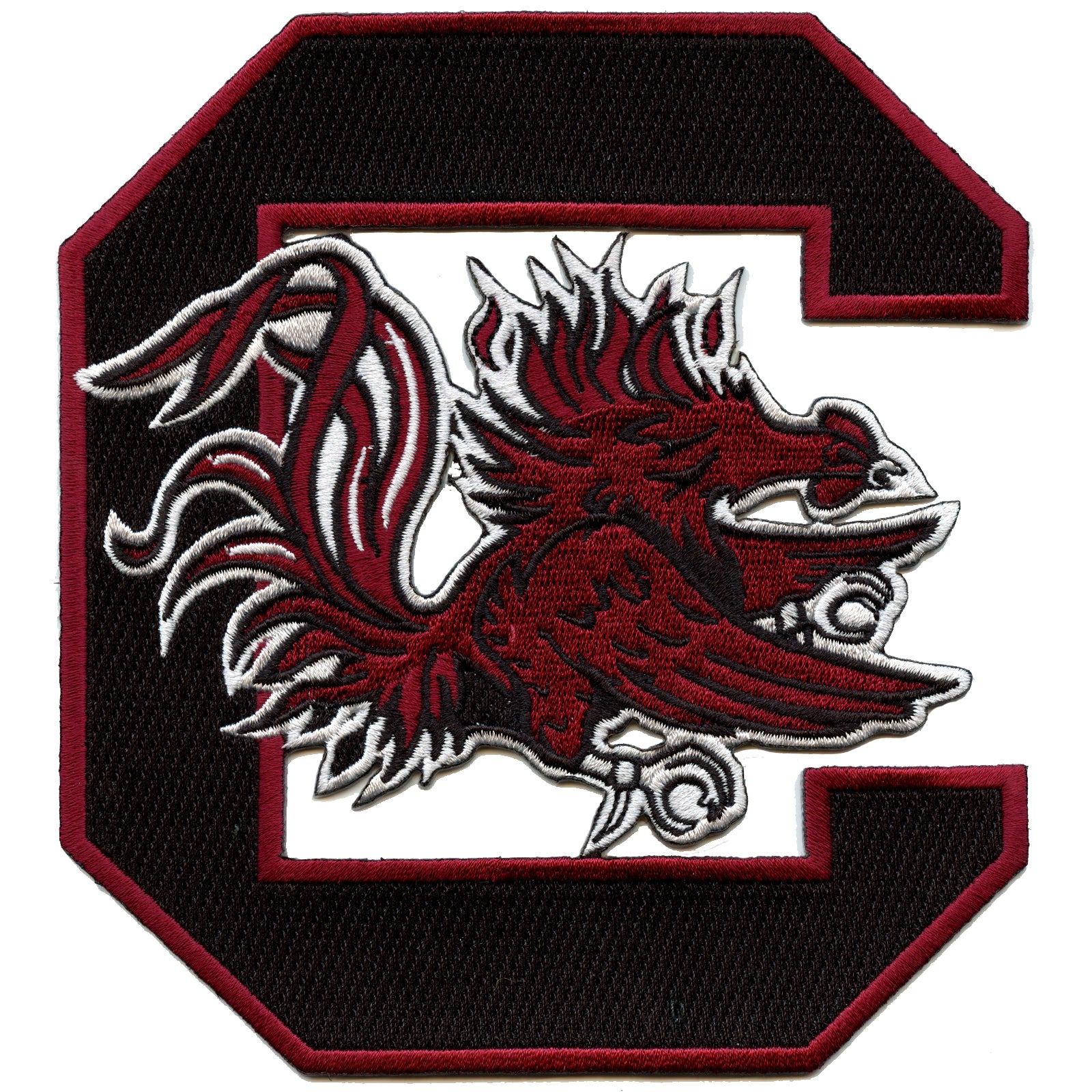 South Carolina Gamecocks Logo Large Iron On Patch 