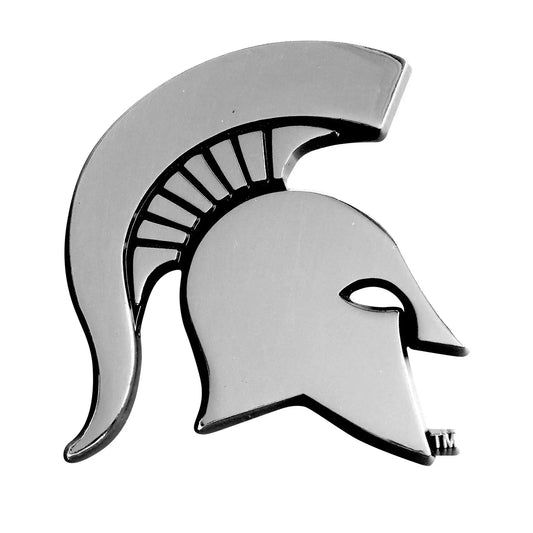 Michigan State Spartans Premium Solid Metal Chrome Plated Car Auto Emblem 