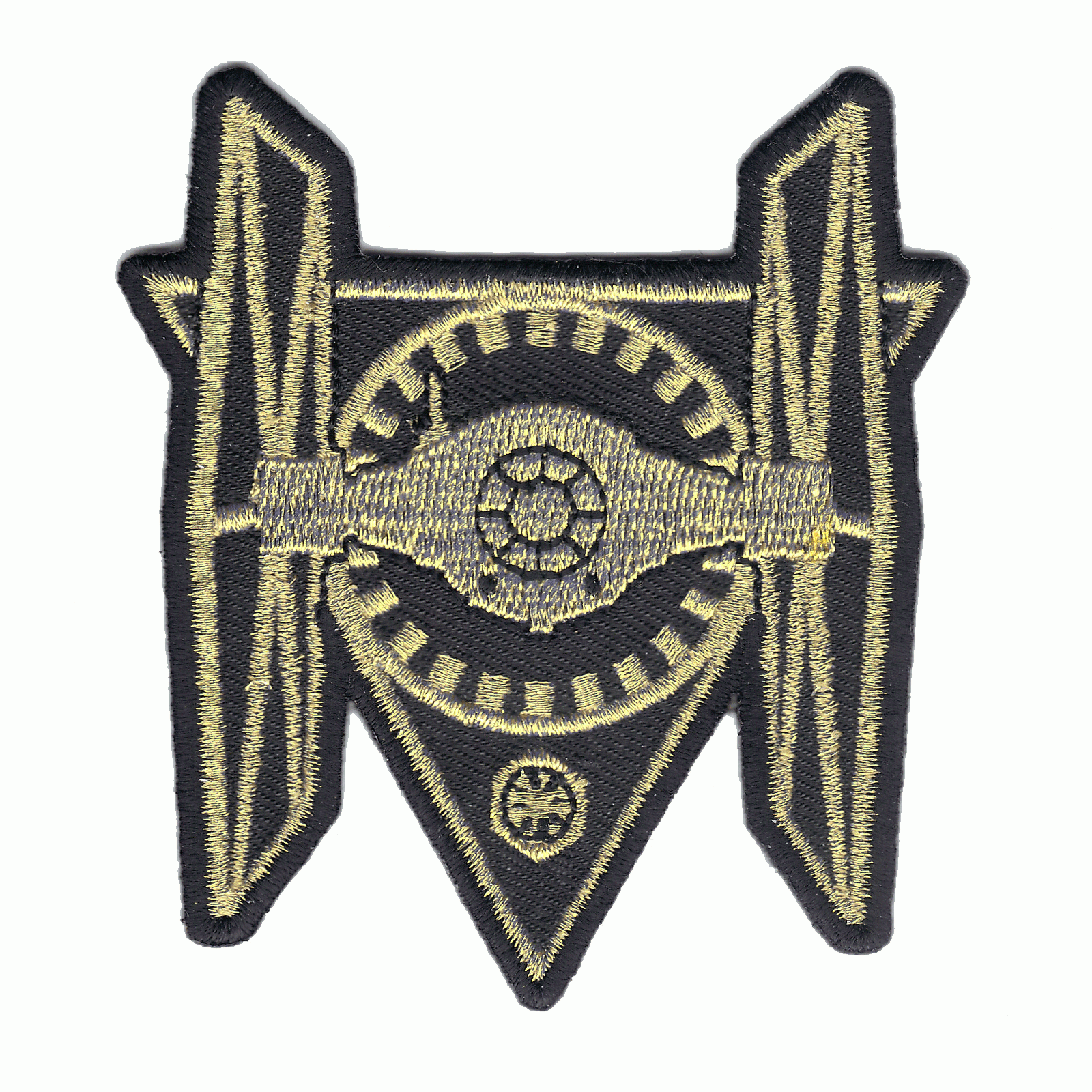 Star Wars The Last Jedi Golden Tie Fighter Logo Iron On Patch 