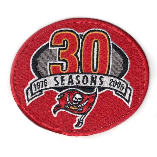 2005 Tampa Bay Buccaneers 30 Seasons Anniversary Patch 1976 