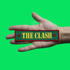 The Clash Logo Strip Patch Star Military Green Embroidered Iron On