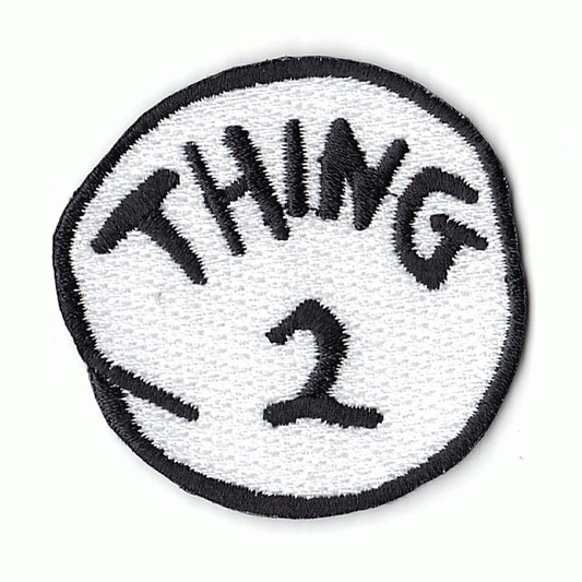 Thing 1 Thing 2 Iron On Embroidered Patches 