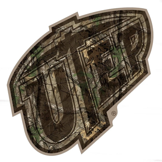 UTEP Miners Die Cut Decal 8 x 8 (Camo) 