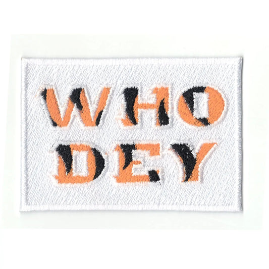 Cincinnati Ohio Football Parody Who Dey Iron On Patch 